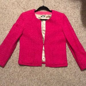 J.Crew pink tweed jacket